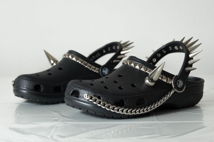 Goth Crocs Combine Punk and Comfort