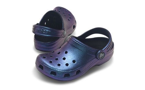 Stand Out with Trendy iridescent Crocs Slides